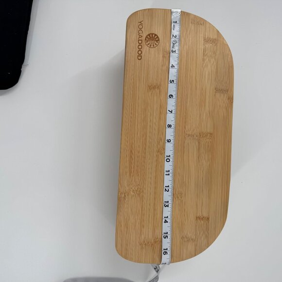 Foldable Bamboo Meditation Bench With Cushion & Red Lotus Embroidery - Picture 10 of 13